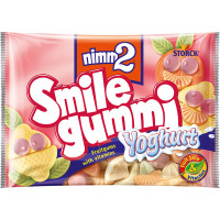 NIMM2 SMILE GUMMI caramelos de goma con zumo de frutas y vitaminas sabor yogur bolsa 100 g