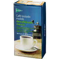 EL CORTE INGLES café descafeinado molido mezcla 50-50 paquete 250 g