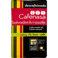 CAFENASA café descafeinado molido natural Salvador Arrasate paquete 250 g