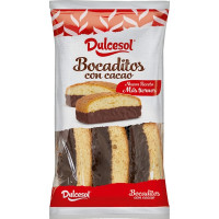 DULCESOL bocaditos de bizcocho con cacao 12 unidades envase 330 g