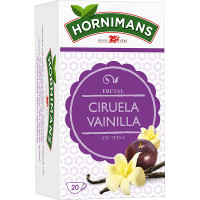 HORNIMANS infusión frutal ciruela y vainilla sin teína estuche 20 sobres