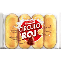 BIMBO Círculo Rojo bizcochos con crema de cacao y avellanas 4 unidades bolsa 152 g