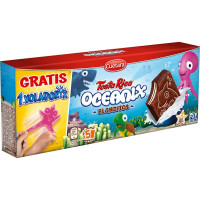 CUETARA TOSTA RICA Oceanix blanditos bizcochitos rellenos de leche y chocolate 5 unidades paquete 160 g
