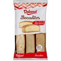 DULCESOL bocaditos de bizcocho sin aceite de palma 18 unidades envase 370 g 18 unidades