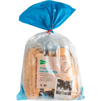 EL CORTE INGLES SELECTION bizcochos artesanos con chocolate sin lactosa en pack de 10 unidades bolsa 250 g 5 unidades envasadas individualmente