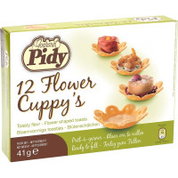 PIDY minitartaletas con forma de flor 16 unidades envase 41 g
