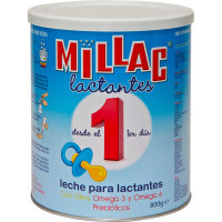 MILLAC 1 leche para lactantes desde el primer día con Oliva y Omega 3 y 6 envase 800 g