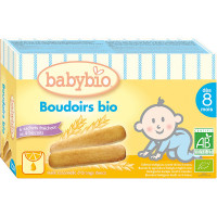 BABYBIO galletas con aceite esencial de naranja dulce ecológicas desde 8 meses envase 120 g
