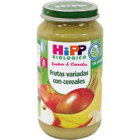 HIPP BIOLOGICO tarrito de frutas variadas con cereales ecológico sin azúcares añadidos desde 6 meses envase 250 g