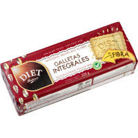 DIET RADISSON galletas integrales alto contenido en fibra sin aceite de palma envase 220 g