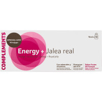 SPECIAL LINE EL CORTE INGLES Complements Energy + Jalea Real con minerales, vitaminas y sin gluten estuche 10 unidades con sabor a frutas del bosque