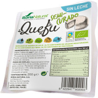 SORIA NATURAL quefu semicurado ecológico, sin gluten y sin leche envase 200 g