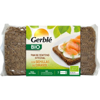 GERBLE Bio pan de centeno integral con semillas de girasol ecológico envase 500 g