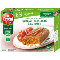 CEREAL BIO hamburguesa vegetal de quínoa y bulgur con tomate ecológica envase 200 g