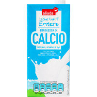 ALIADA leche entera UHT enriquecida con calcio envase 1 l