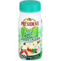 PRESIDENT nata líquida especial cocina ligera botella 250 ml