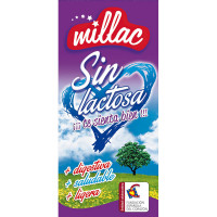 MILLAC preparado lácteo de leche entera Sin Lactosa Sin Gluten brik 1 l