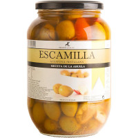 ESCAMILLA aceituna sevillana receta de la abuela frasco 510 g neto escurrido