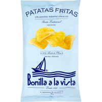 BONILLA A LA VISTA patatas fritas en aceite de oliva sin sal bolsa 150 g