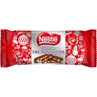 NESTLE turrón de chocolate con frutos secos avellanas almendras y uvas pasas tableta 230 g