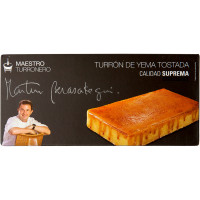 MARTIN BERASATEGUI Maestro Turronero turrón de yema tostada Calidad Suprema tableta 250 g