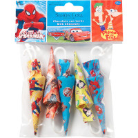 SIMON COLL Disney pack 5 paraguas de chocolate con leche bolsa 50 g