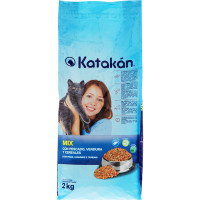 KATAKAN MIX ADULT pienso para gatos adultos con pescado, verdura y cereales bolsa 2 kg