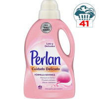 PERLAN detergente máquina líquido gel Renueva para lana botella 41 dosis 1,250 l
