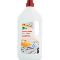 EL CORTE INGLES limpiador gel con lejía para cocinas botella 1,5 l