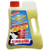 CASELLI abrillantador triple acción antideslizante para todo tipo de suelos botella 1,5 l limpia abrillanta y conserva