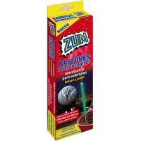 ZUM insecticida antimosquitos en bastones para exteriores terraza y jardín caja 5 unidades incluye soporte metálico