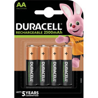 DURACELL Ultra pilas recargables AA 2500 mAh blister 4 unidades