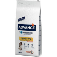 ADVANCE Sensitive pienso para perros adultos grandes y medianos con salmón y arroz saco 12 kg