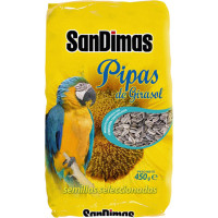 SAN DIMAS pipas de girasol para loros paquete 450 g