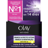 OLAY Anti-edad Firmeza & Efecto Lifting 2 en 1 crema de día SPF-15 tarro 50 ml
