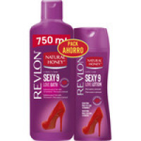 NATURAL HONEY gel de baño Sexy 9 Love Bath bote 750 ml + crema corporal sexy 9 pack ahorro