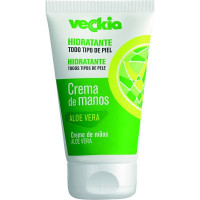 VECKIA crema de manos hidratante con aloe vera para todo tipo de piel tubo 125 ml