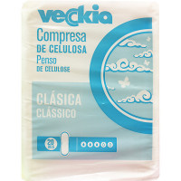 VECKIA compresa de celulosa clásica 20 unidades