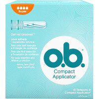 OB Compact Applicator tampones con aplicador super caja 16 unidades