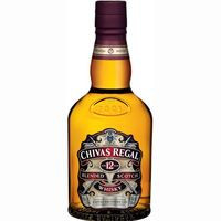 Whisky 12 años CHIVAS, botella 50 cl