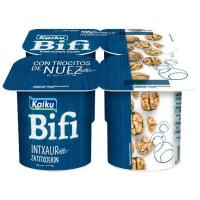 Yogur Bifi Activium con nueces KAIKU, pack 4x125 g