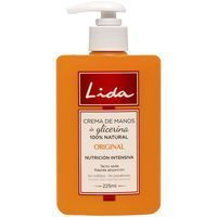 Crema de manos de glicerina LIDA, dosificador 225 ml