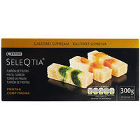 Turrón de frutas EROSKI SeleQtia, caja 300 g
