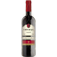 Vino Tempranillo CRIN ROJA, botella 75 cl