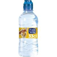 Agua mineral FONT VELLA, botellín 33 cl