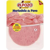 Mortadela de pavo ELPOZO, bandeja 250 g