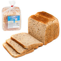 Pan de molde multicereal EROSKI Sannia, paquete 450 g