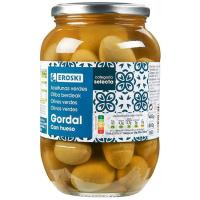 Aceitunas gordal EROSKI, frasco 570 g