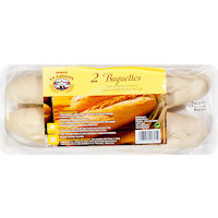 Baguette para hornear EROSKI, 2 uds., bandeja 260 g