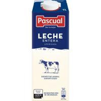 Leche entera PASCUAL, brik 1 litro